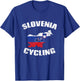Slovenia Cycling Slovenian Road Cyclist Bicycle Flag Gift T-Shirt - T-Shirt | Royal
