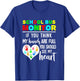 School Bus Monitor Hands Full See My Heart T-Shirt - T-Shirt | Royal