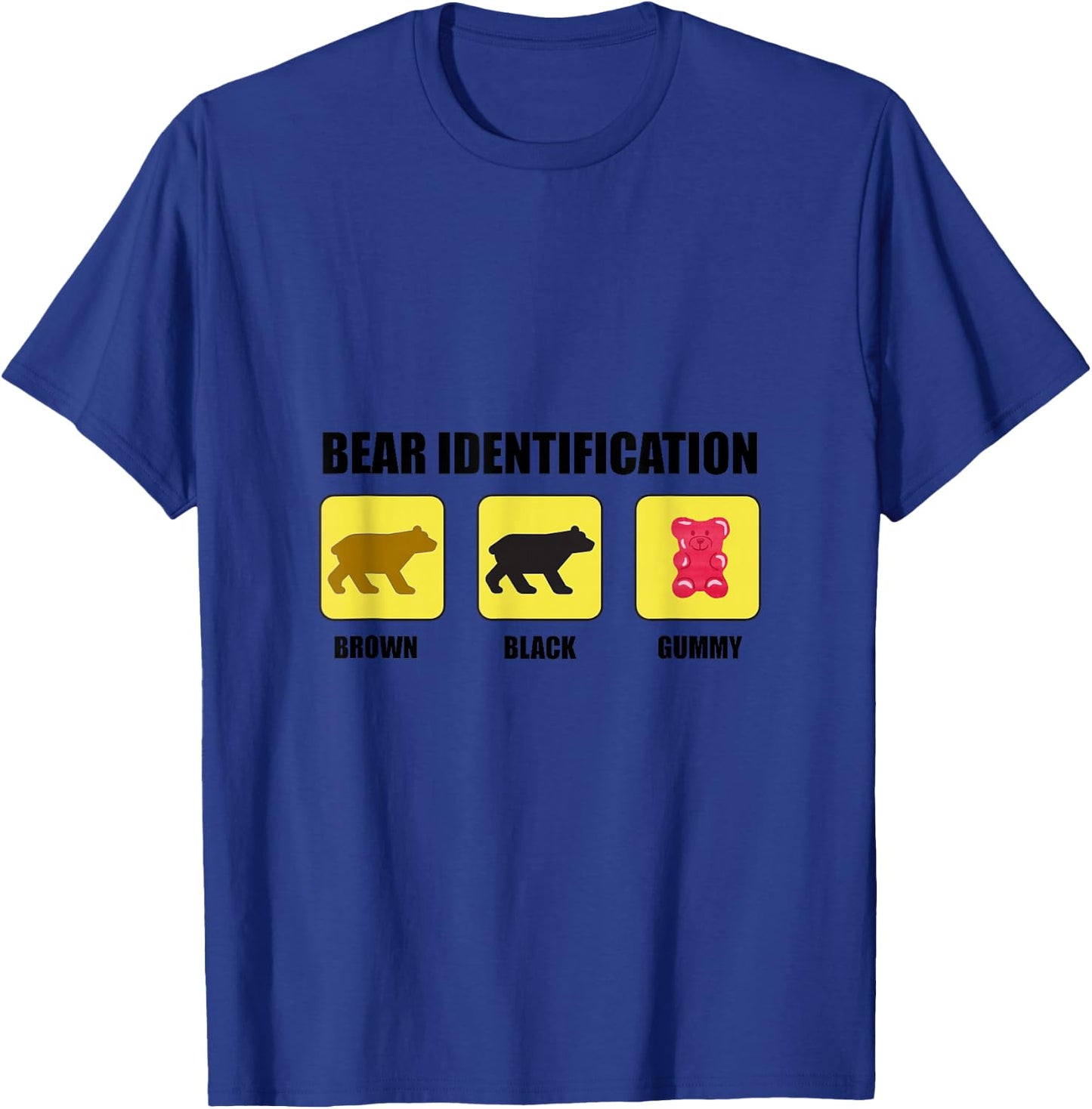Bear Identification Funny T-Shirt - T-Shirt | Royal