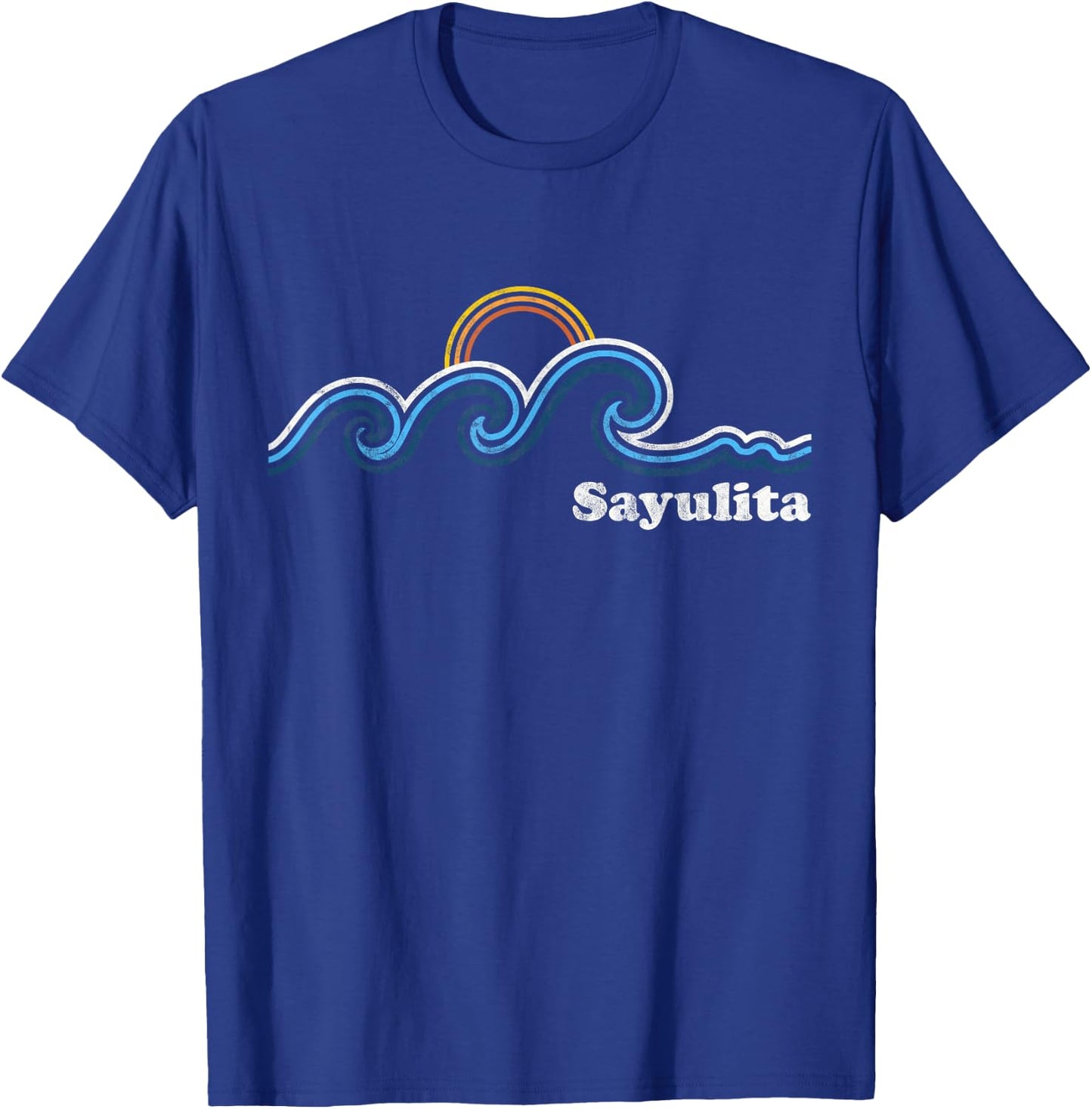 Sayulita Mexico Sufing Waves Sunset Beach Vintage Women T-Shirt - T-Shirt | Royal