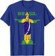 BRASIL - Christ The Redeemer Statue & Brazilian FLAG Pride T-Shirt - T-Shirt | Royal