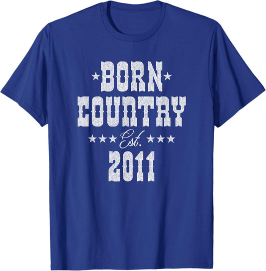 14 Year Old Country Music 14th Birthday T-Shirt - T-Shirt | Royal