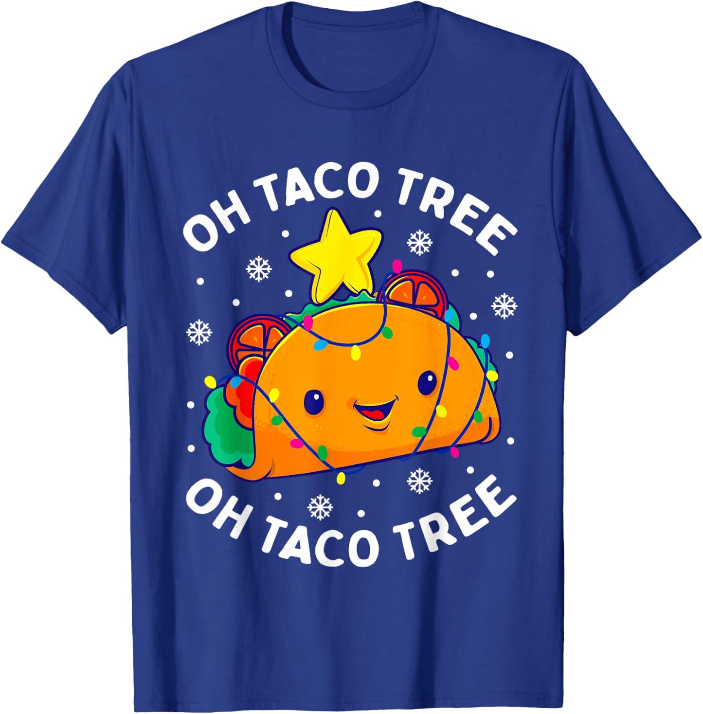 Oh Taco Tree Christmas Cute Xmas Mexican Food Lover Gift T-Shirt - T-Shirt | Royal