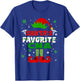 Santa's Favorite CNA Funny Christmas Gifts T-Shirt - T-Shirt | Royal