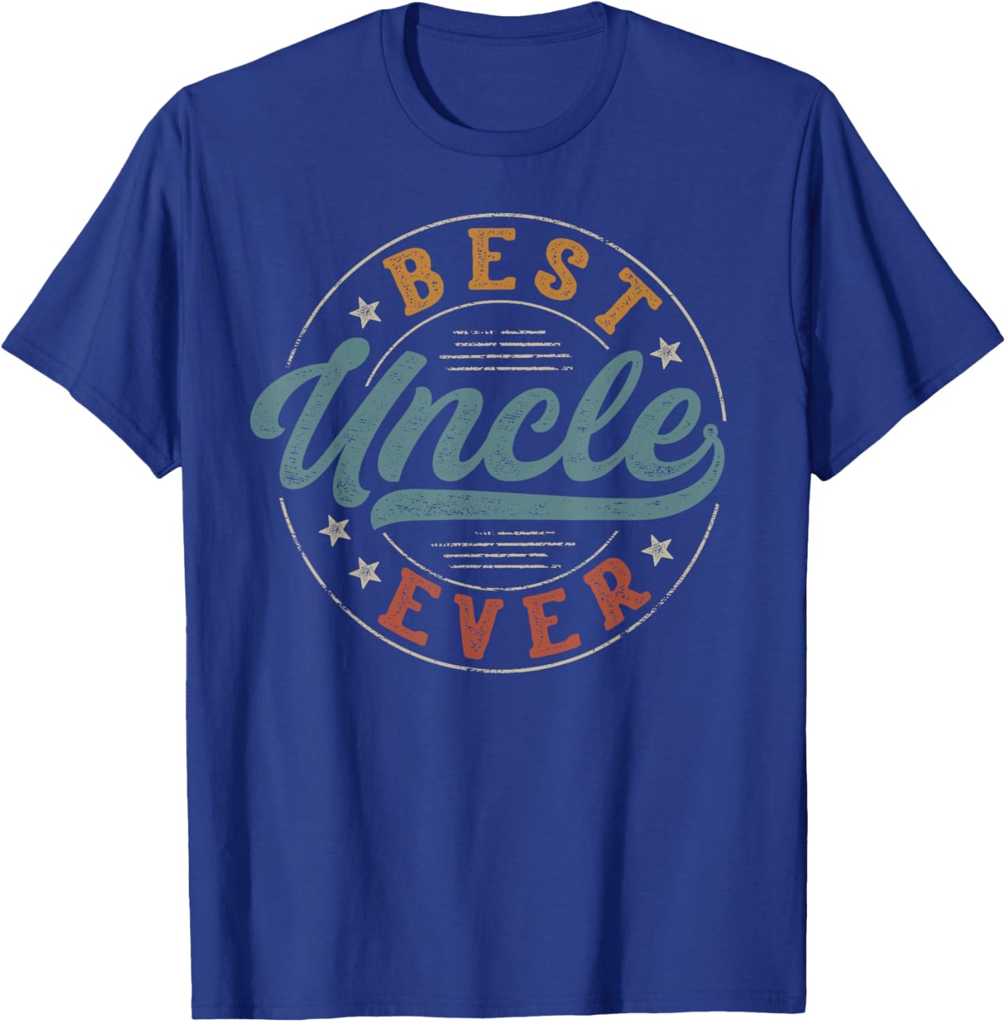 Best Uncle Ever Father's Day Uncle Gifts Vintage Emblem T-Shirt - T-Shirt | Royal
