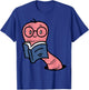 Book Worm Pun Read Reading Librarian America Men Women Kids T-Shirt - T-Shirt | Royal