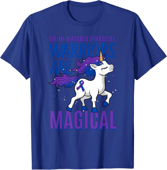 Smith–Magenis Syndrome Developmental Disorder SMS Unicorn T-Shirt - T-Shirt | Royal
