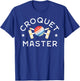 Retro Croquet Master Gift Croquet Shirts Wicket Club Coach T-Shirt - T-Shirt | Royal