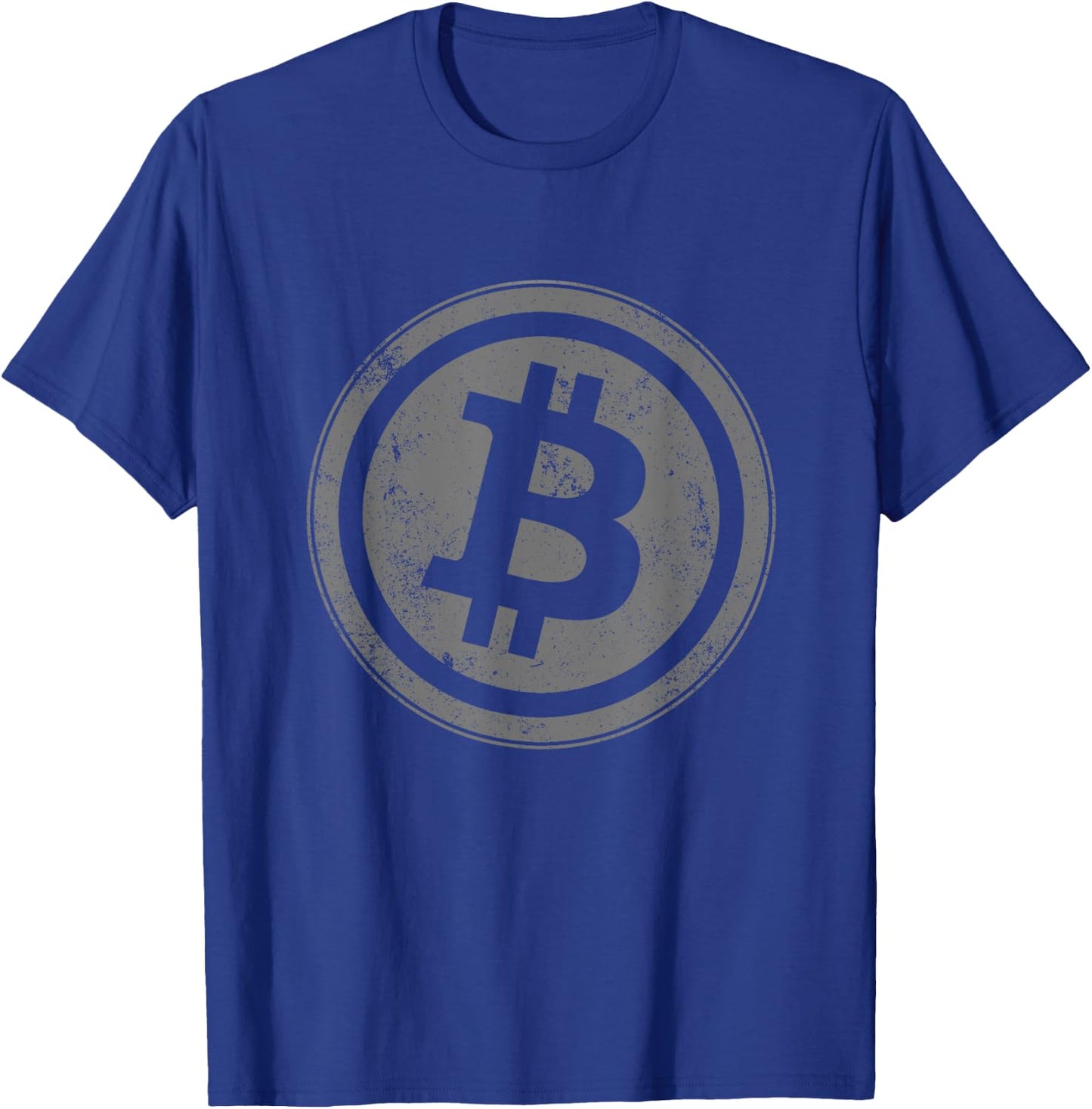 Vintage Bitcoin BTC Logo Crypto Currency Traders Bitcoin T-Shirt - T-Shirt | Royal