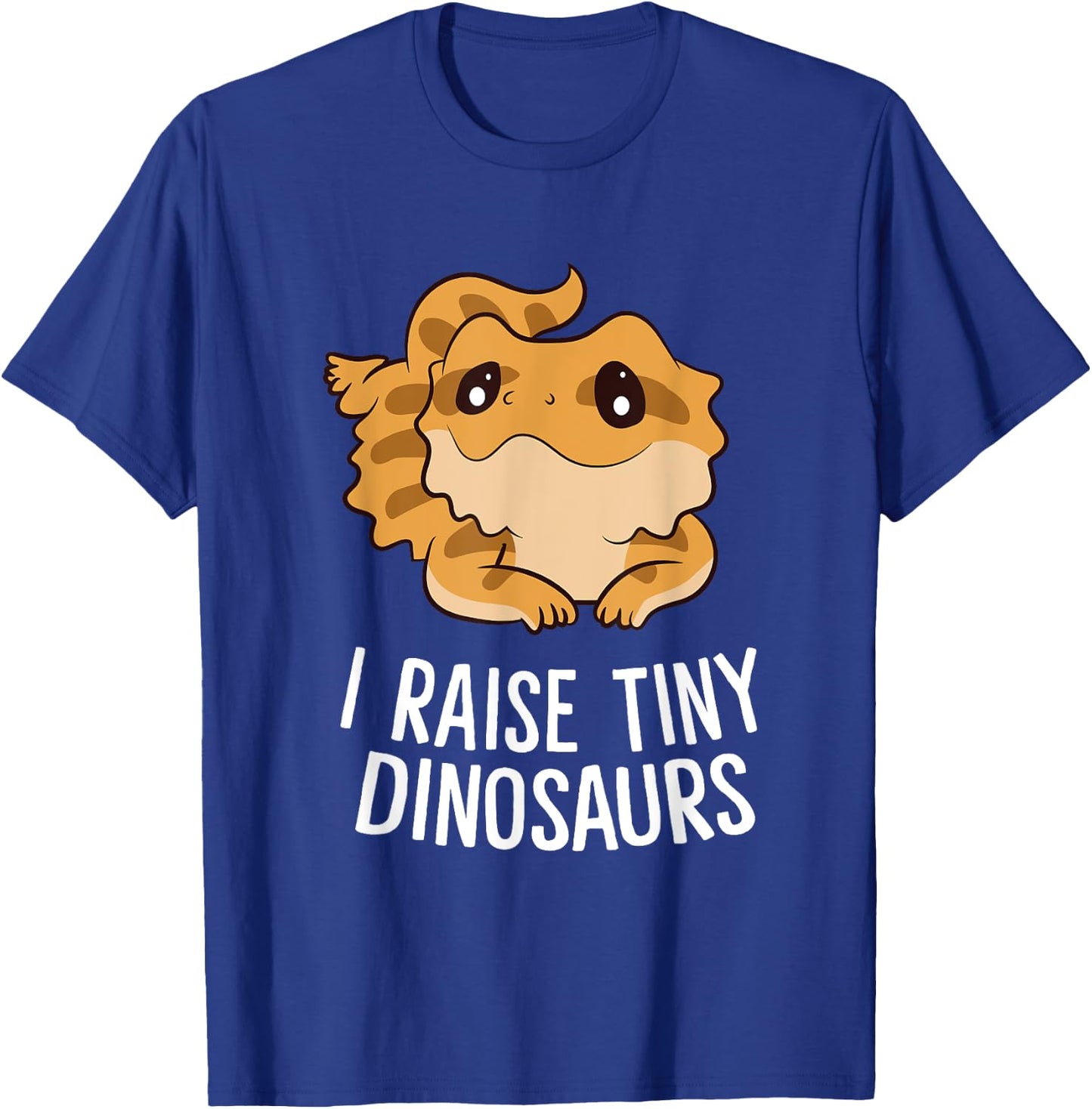 I Raise Tiny Dinosaurs Lizard Bearded Dragon Mom T-Shirt - T-Shirt | Royal