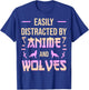 Anime And Wolves Kawaii Anime Lover Japanese Otaku Wolf T-Shirt - T-Shirt | Royal