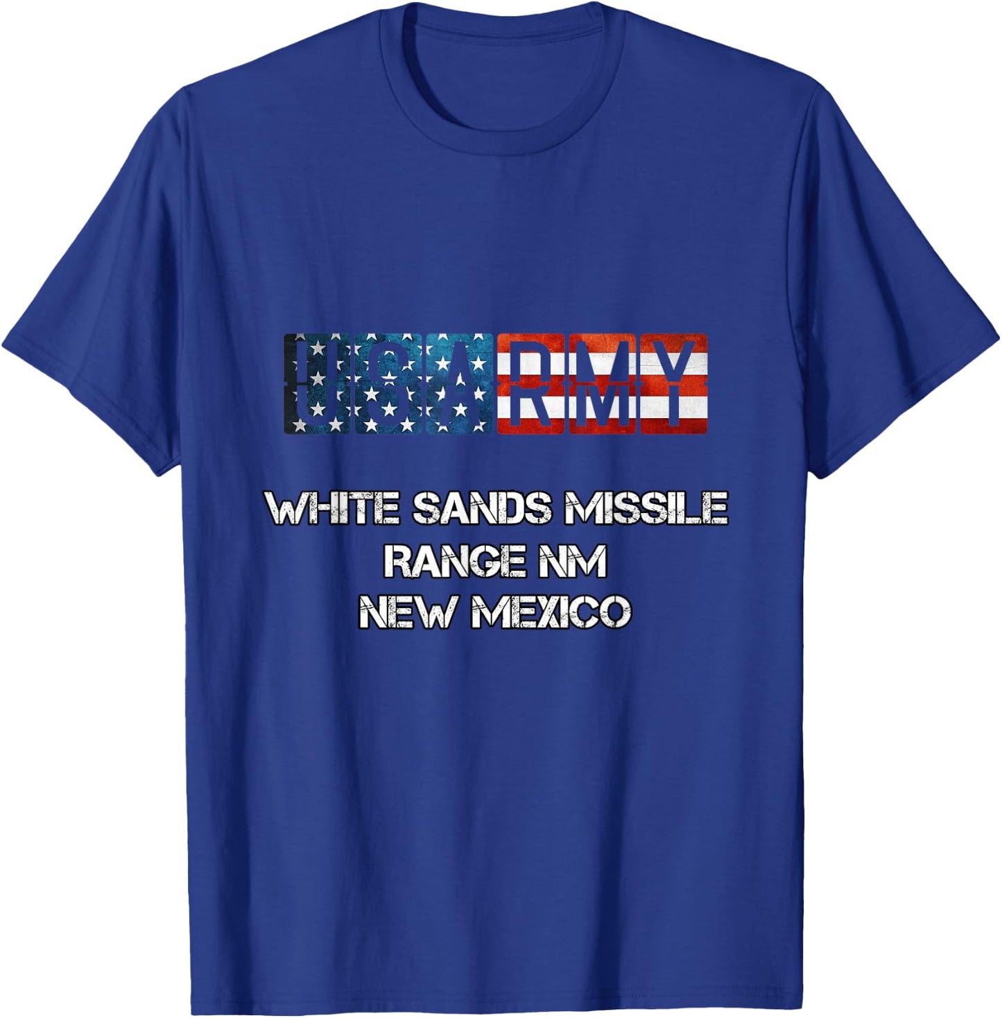 White Sands Missile Range US Flag Army T-Shirt - T-Shirt | Royal