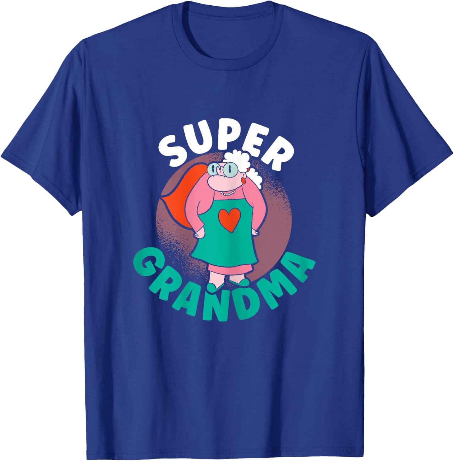 Super Grandma Superhero Grandmother Best Granny Ever T-Shirt - T-Shirt | Royal