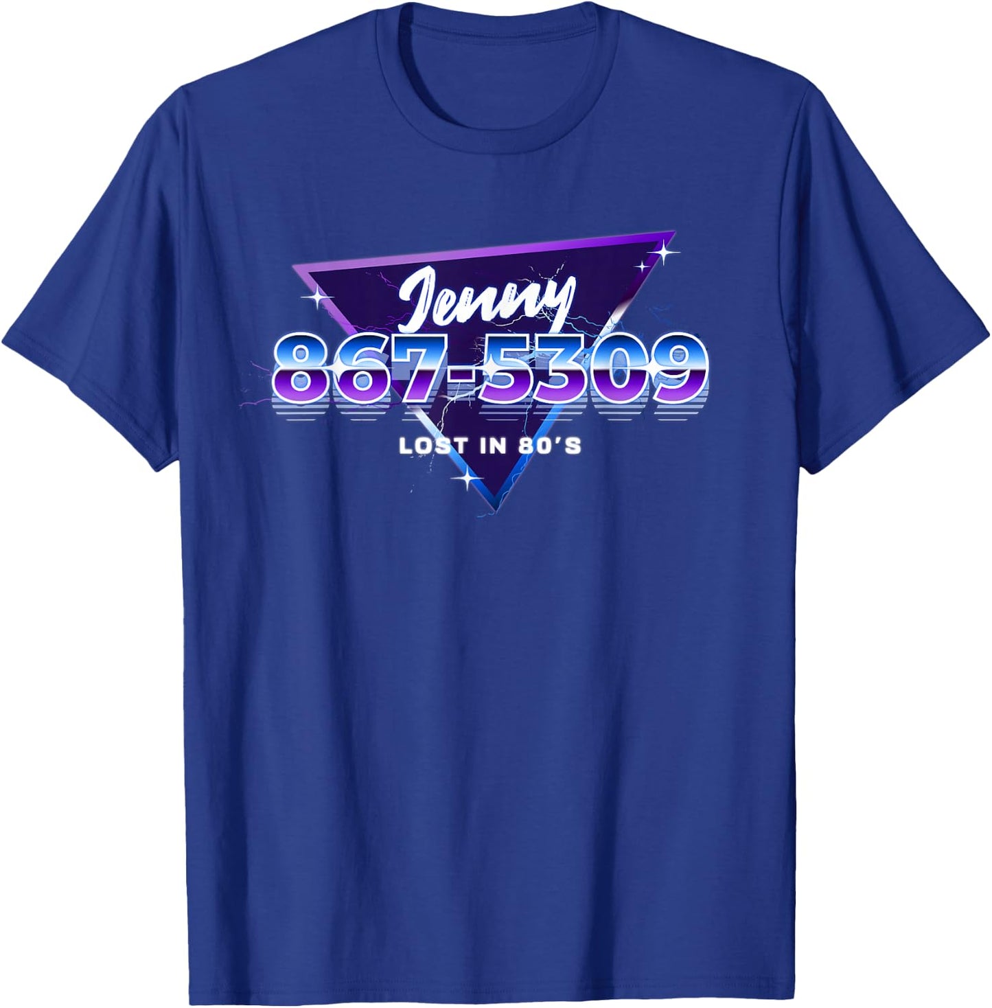 Jenny Phone Number 867-5309 Funny Rock Music 80's T-Shirt - T-Shirt | Royal