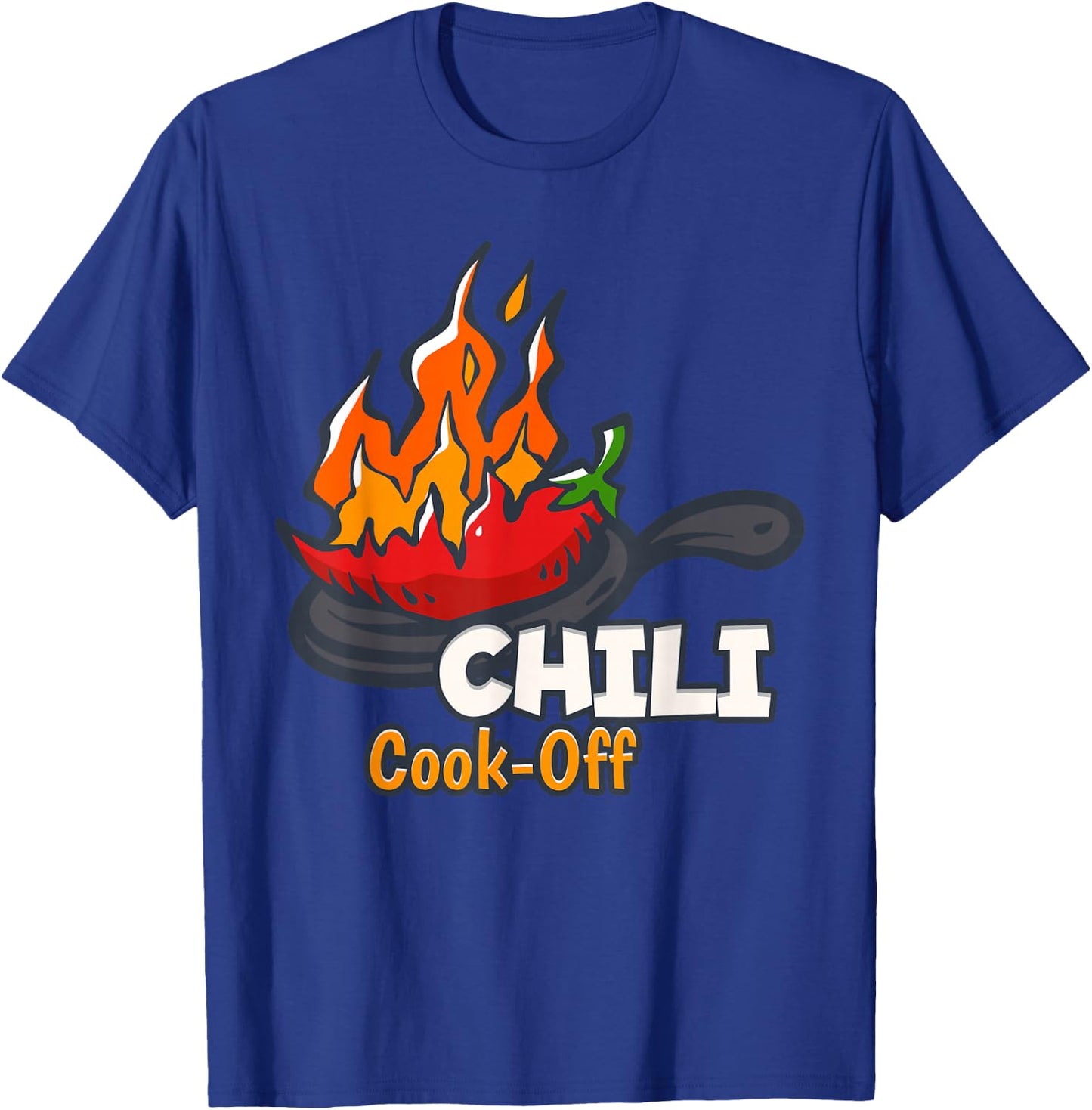 Retro Chili Cook Off Designs, I Love Chili Gifts T-Shirt - T-Shirt | Royal