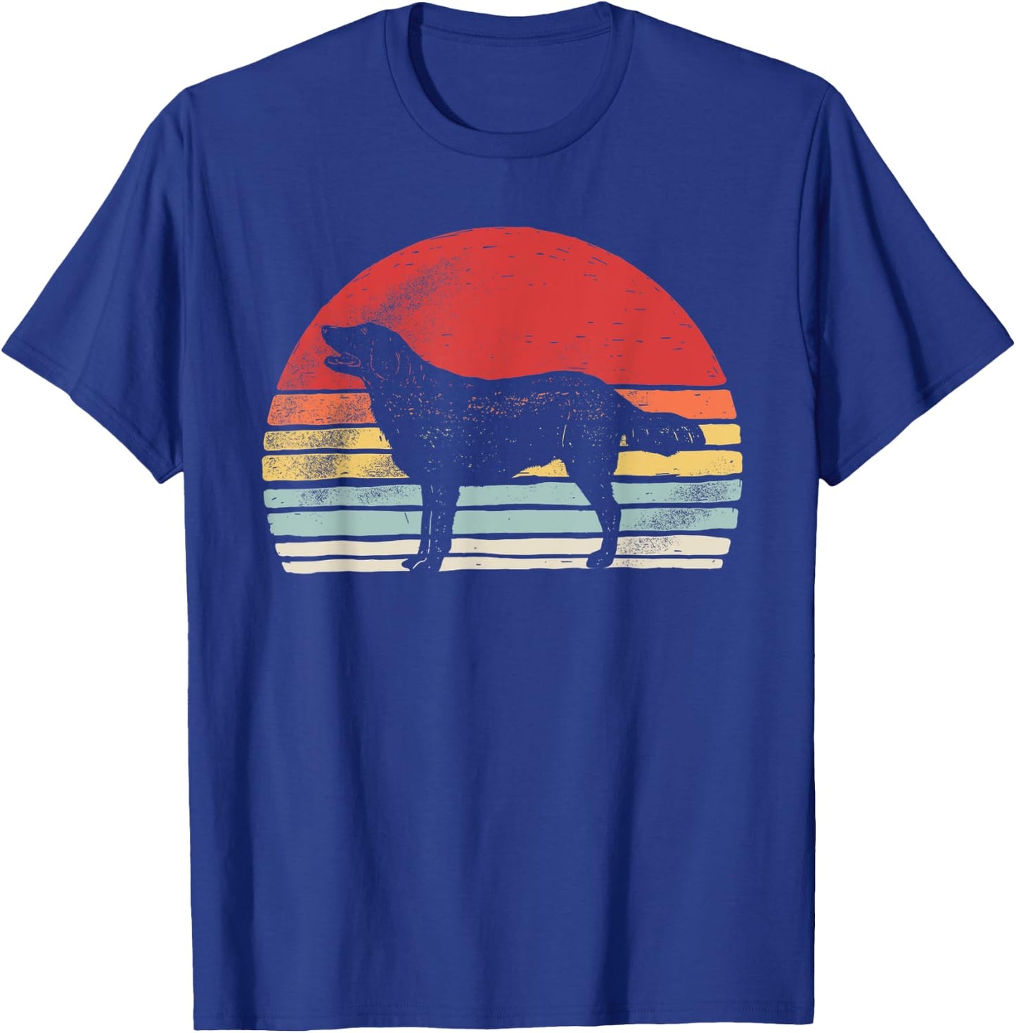 Vintage Retro Flat Coat Retriever Dog Breed Men Women Kids T-Shirt - T-Shirt | Royal