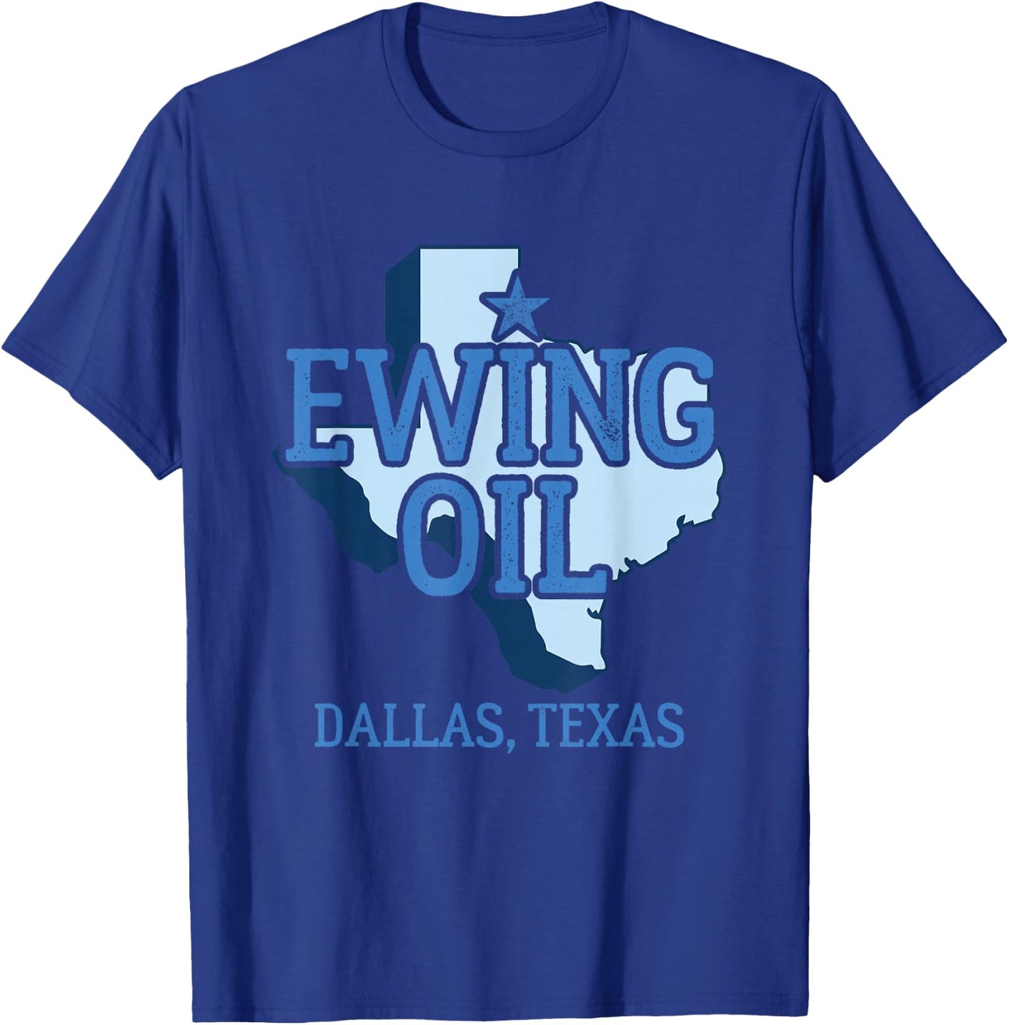 Dallas Texas Gifts Ewing Oil - Women's Classic Fit Black Short Sleeve - Size S T-Shirt - T-Shirt | Royal