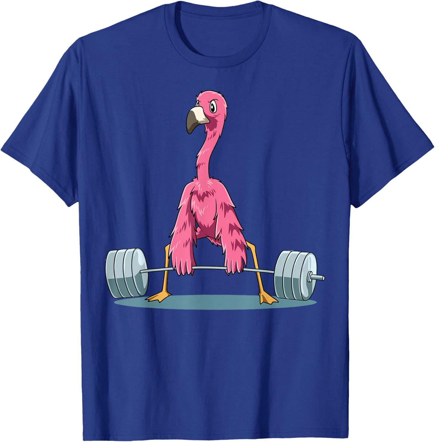 Weightlifting Flamingo Deadlifting Flamingo Powerlifting Gym T-Shirt - T-Shirt | Royal