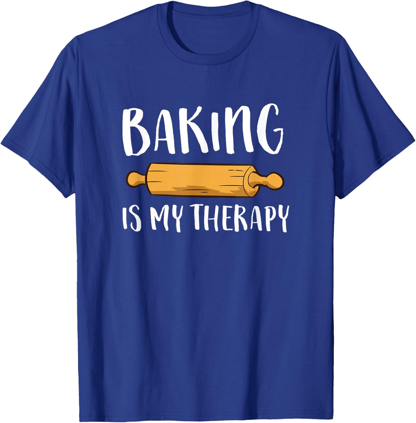 Christmas Cookie Baking Baker Gift Baking Is My Therapy T-Shirt - T-Shirt | Royal