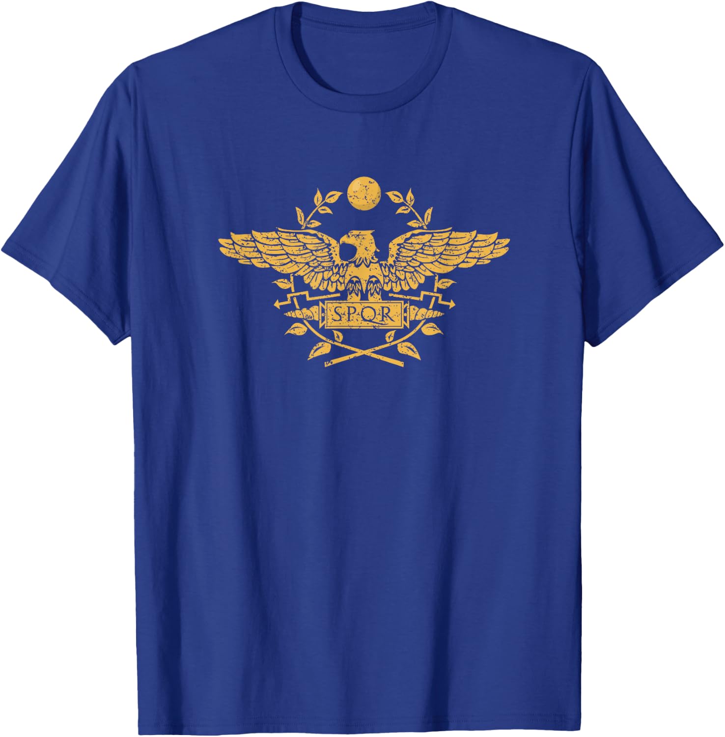 Legio XIII Gemina Lion Emblem Roman Legion Back Print T-Shirt - T-Shirt | Royal