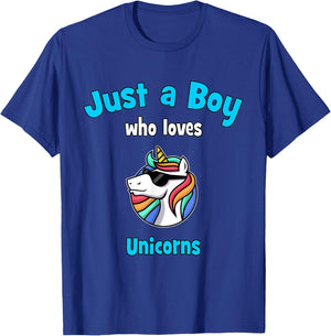 Unicorn Shirt for Boys | Children's Unicorn T-Shirt - T-Shirt | Royal