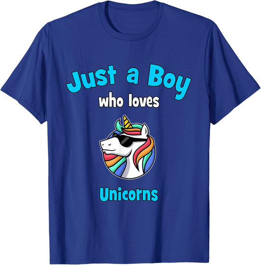 Unicorn Shirt for Boys | Children's Unicorn T-Shirt - T-Shirt | Royal