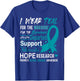 I Wear Teal Sexual Assault Awareness Teal Ribbon Prevention T-Shirt - T-Shirt | Royal