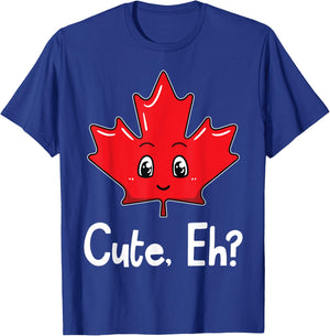Eh Canadian Flag Maple Leaf Funny Canada Souvenir Tourist T-Shirt - T-Shirt | Royal