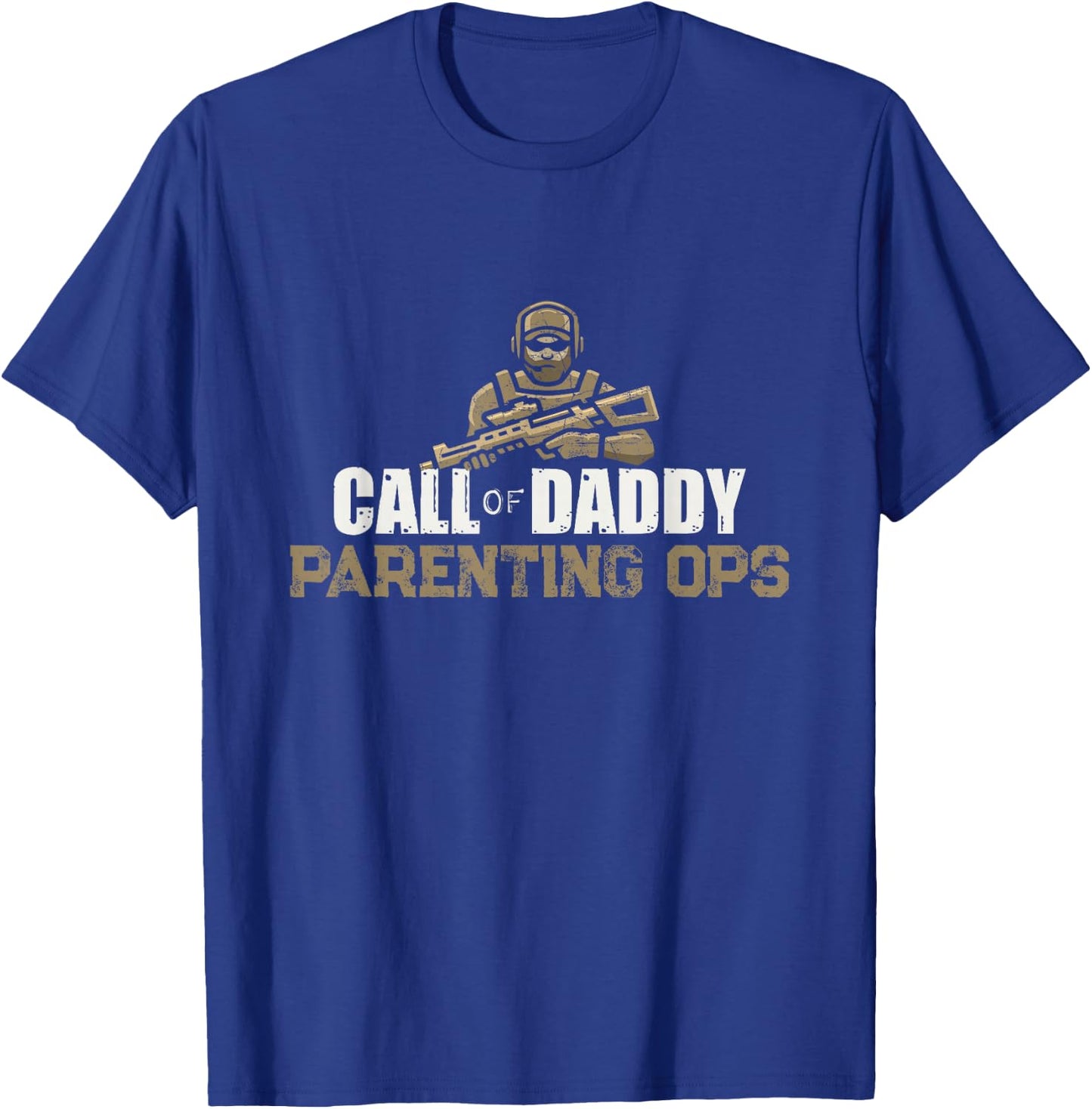 Call of Daddy Parenting Ops Gamer Dad's Funny Fathers Day T-Shirt - T-Shirt | Royal