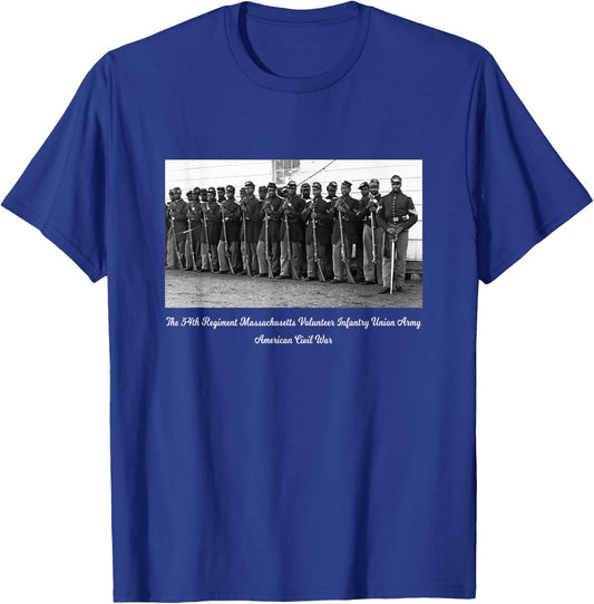Civil US War Legacy Black History All Black Regiment T-Shirt - T-Shirt | Royal