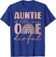 Auntie of Little Miss Onederful First Birthday Boho Rainbow T-Shirt - T-Shirt | Royal