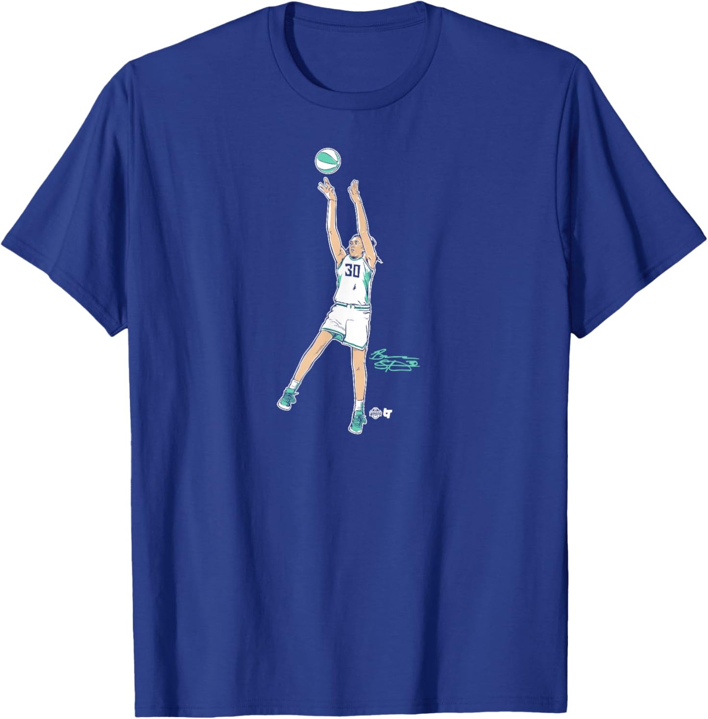 Breanna Stewart: Superstar Pose - New York Basketball T-Shirt - T-Shirt | Royal