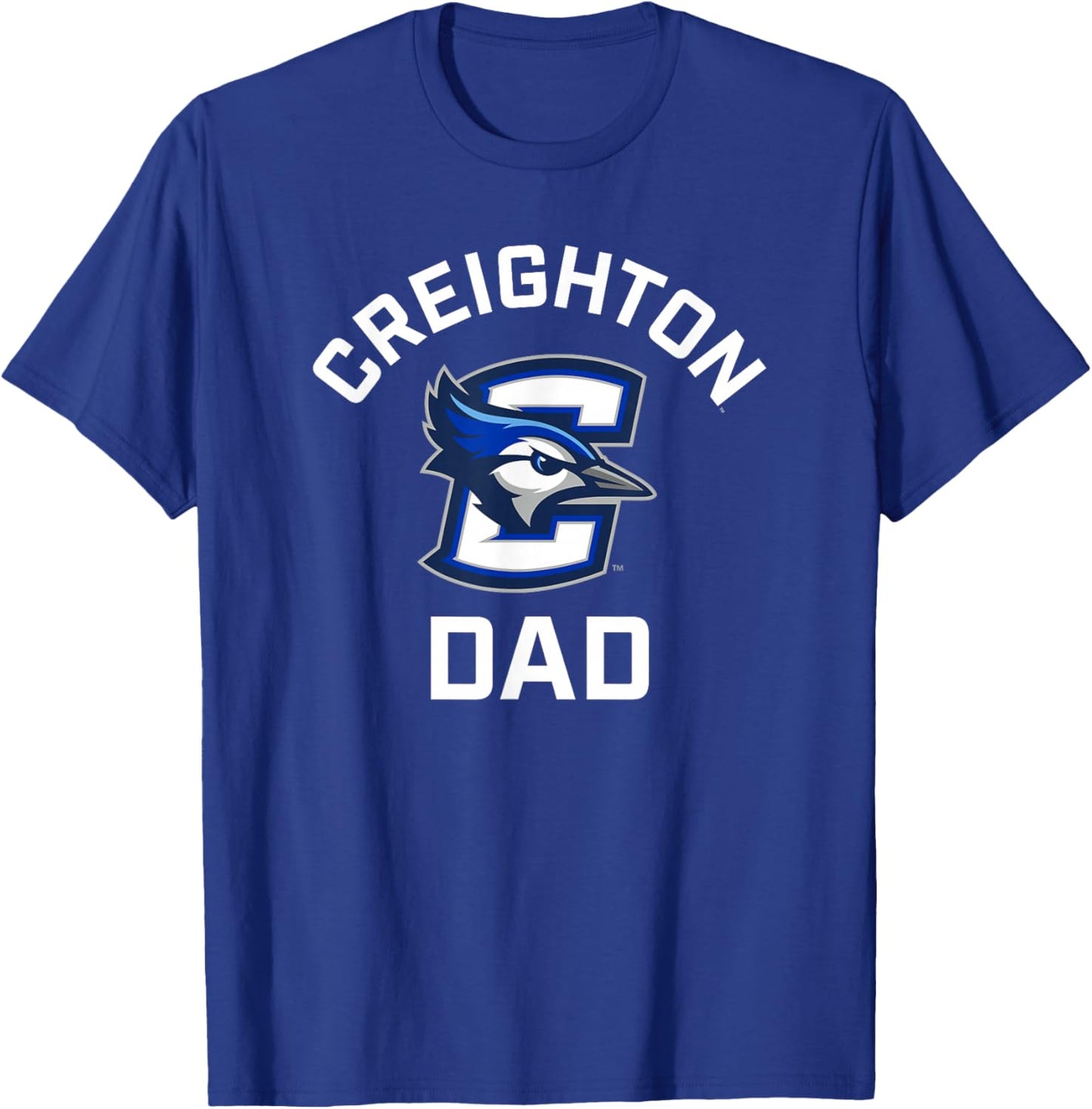 Creighton University Bluejays Arched Dad T-Shirt - T-Shirt | Royal