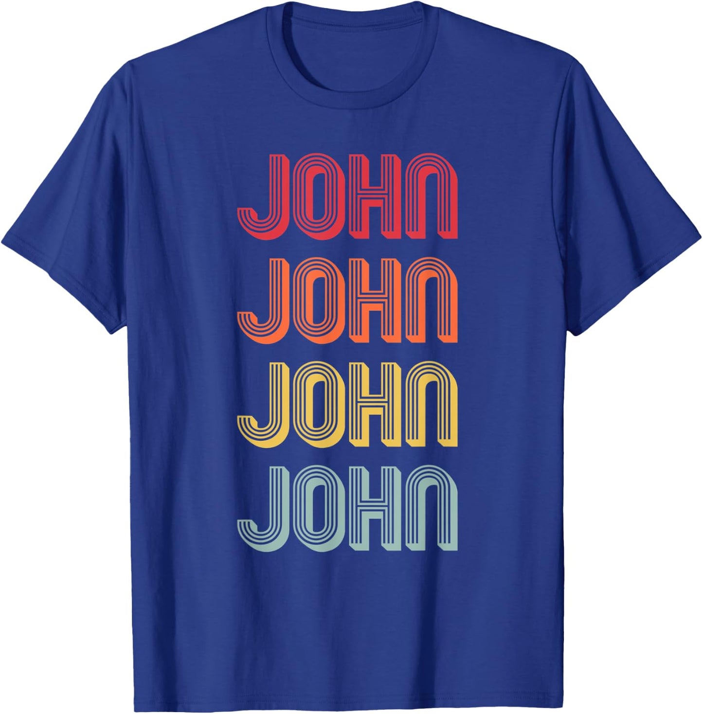 JOHN Gift Name Personalized Funny Retro Vintage Birthday T-Shirt - T-Shirt | Royal