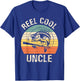 Reel Cool Uncle Fishing Funny Gift T-Shirt - T-Shirt | Royal