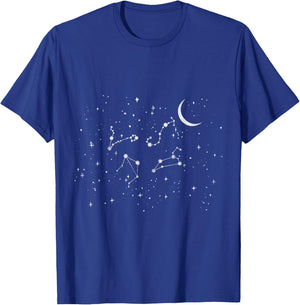 Stargazing Constellation Astronomy Lover Gift T-Shirt - T-Shirt | Royal