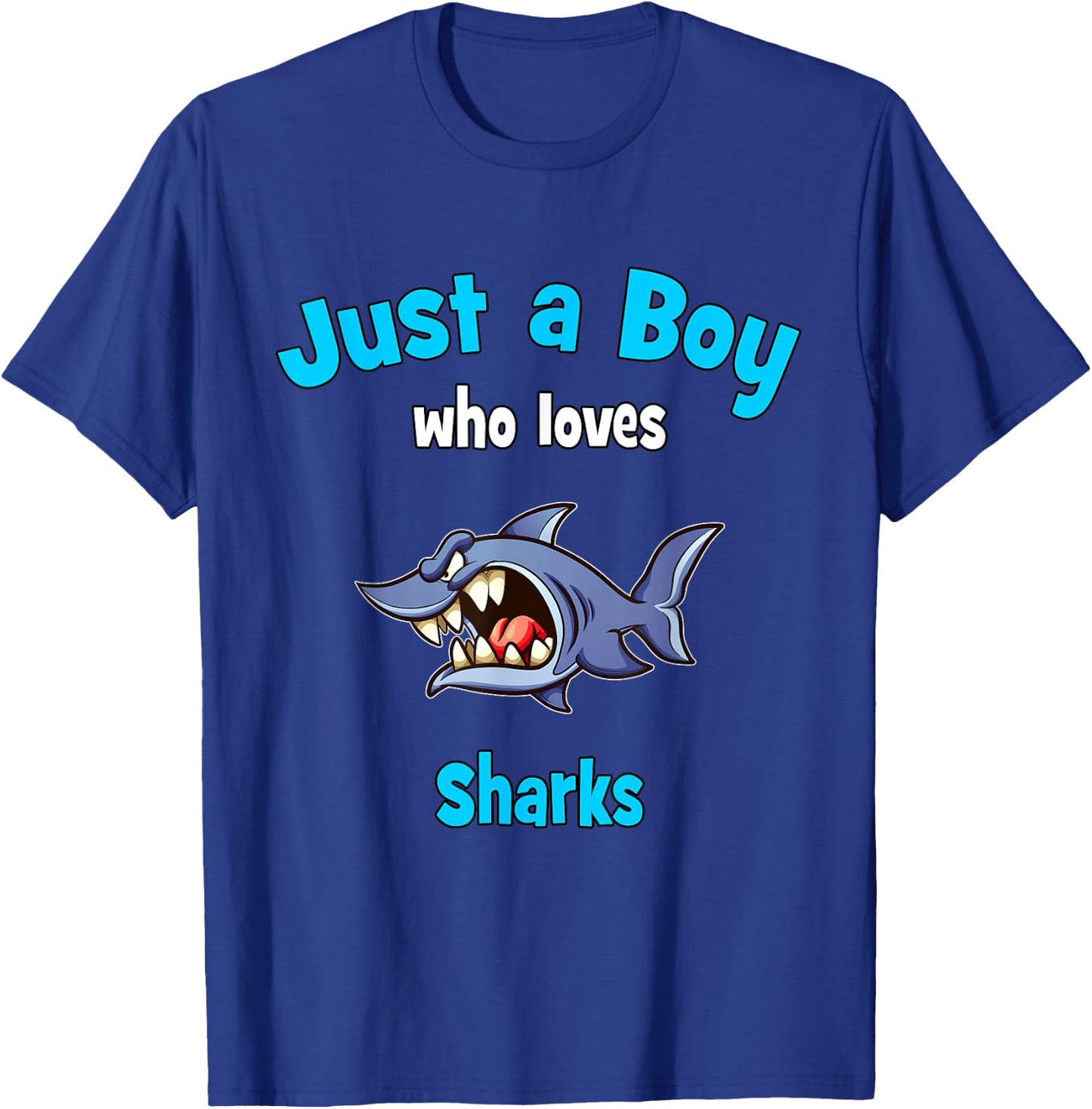 Shark for Boys | Kids Shark T-Shirt - T-Shirt | Royal