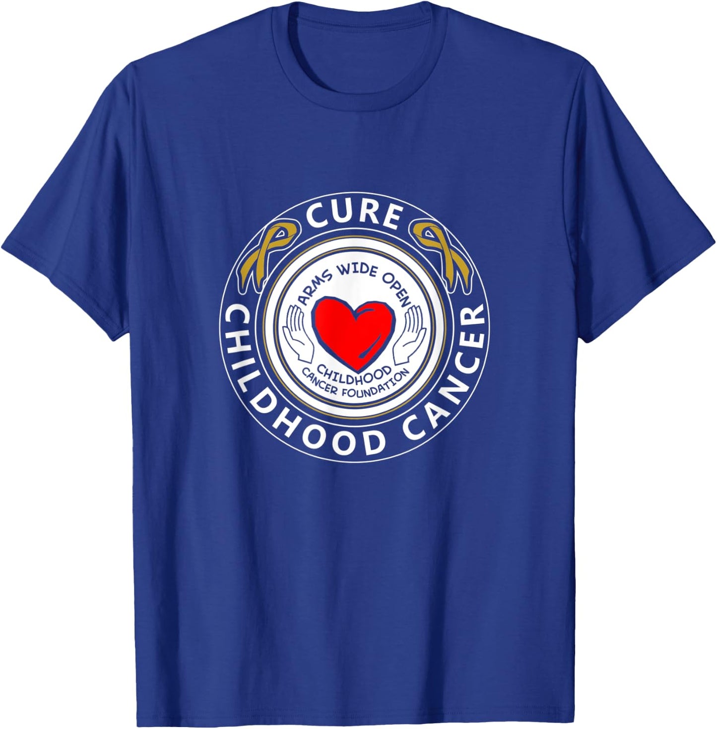 Arms Wide Open Childhood Cancer Foundation T-Shirt - T-Shirt | Royal