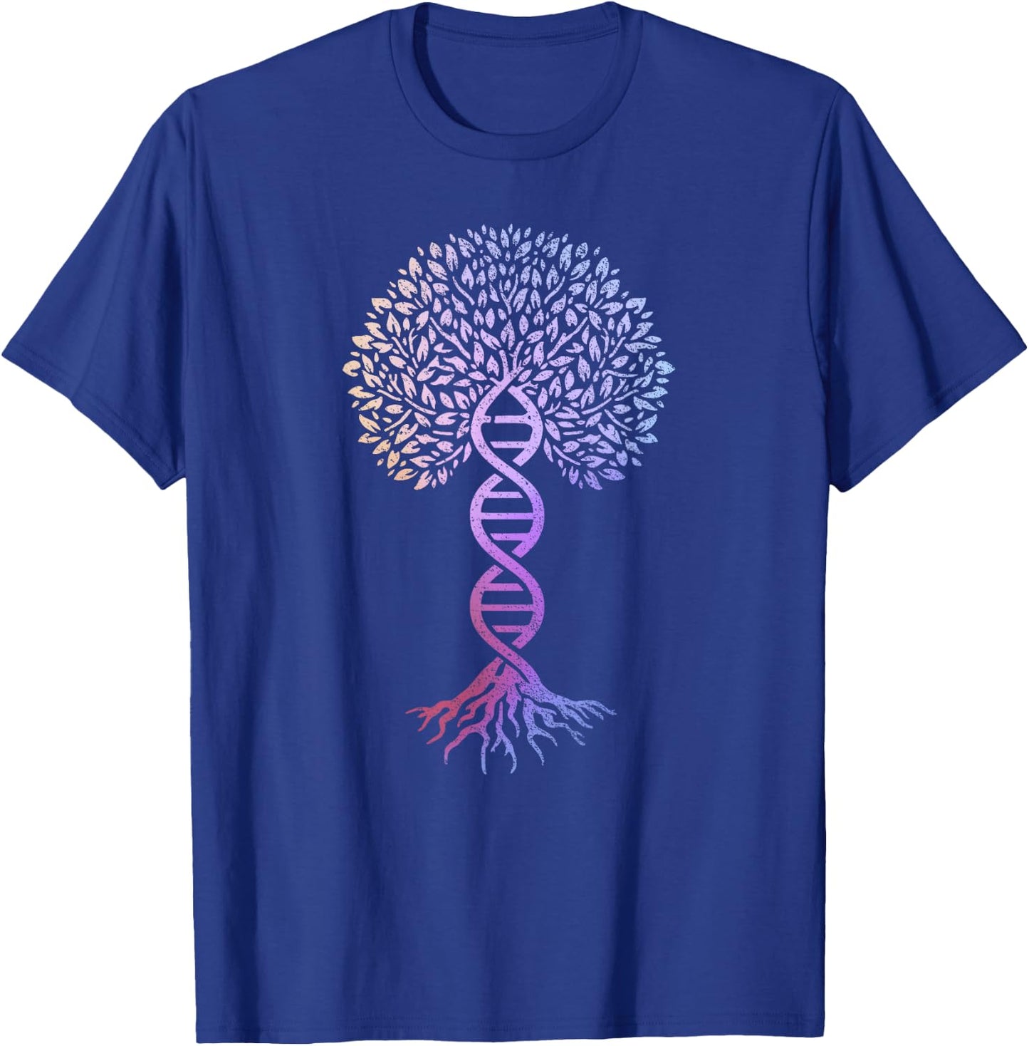 Tree Of Life DNA Science Genetics Earth Day Genealogy T-Shirt - T-Shirt | Royal