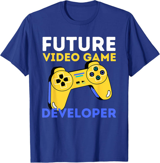 Future Video Game Developer - Game Designer & Programmer T-Shirt - T-Shirt | Royal