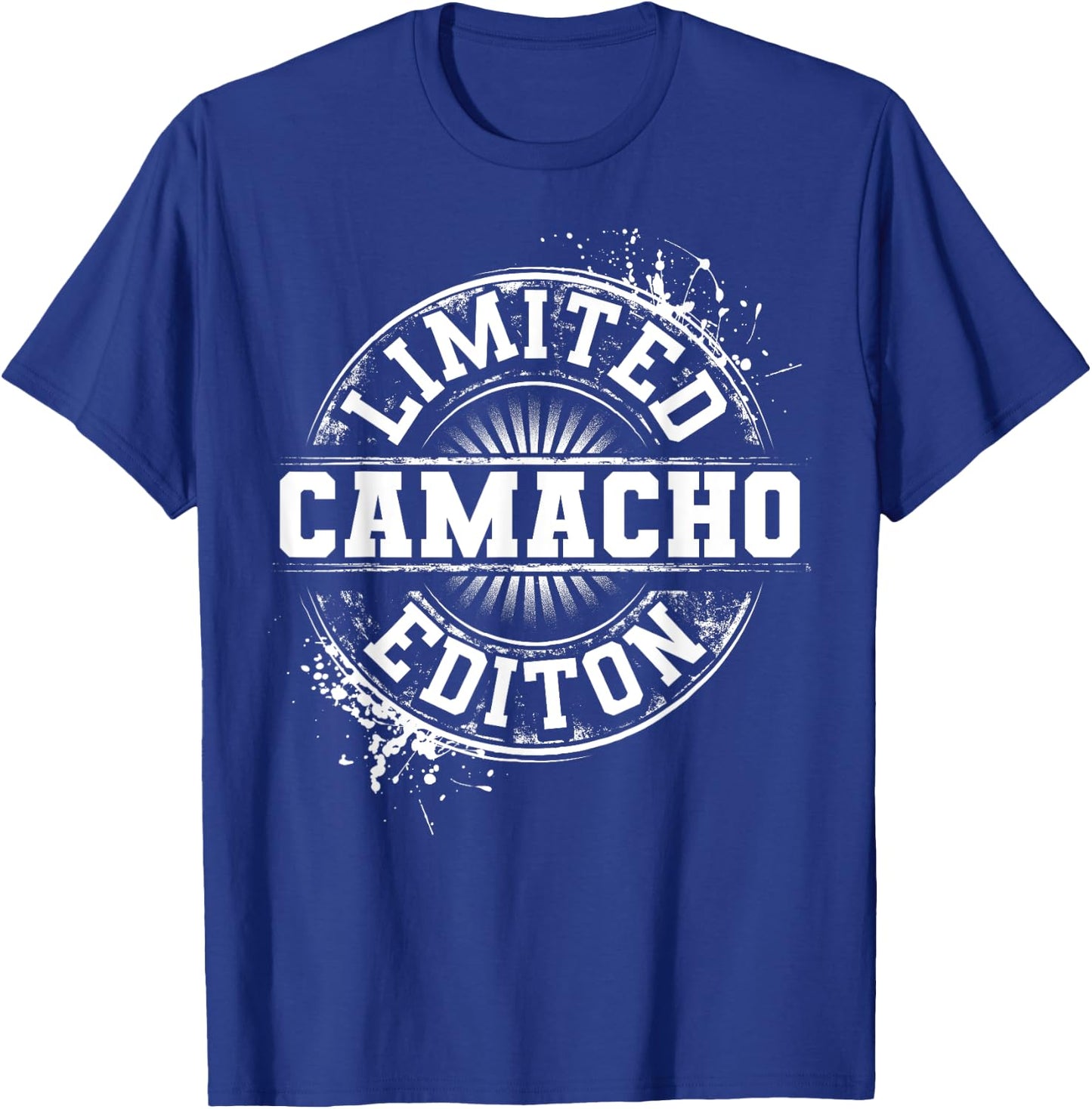 CAMACHO Funny Surname Family Tree Birthday Reunion Gift T-Shirt - T-Shirt | Royal