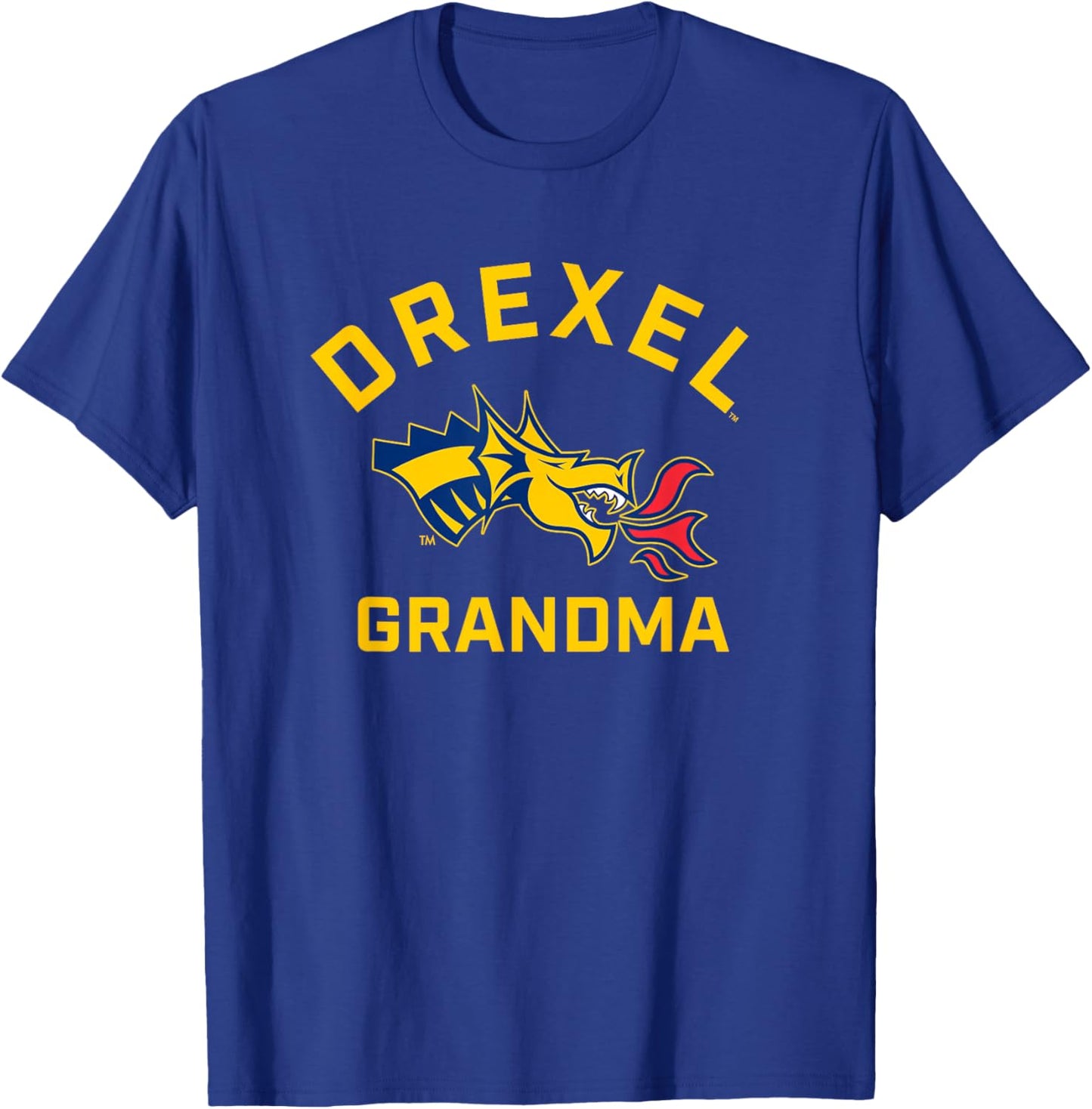 Drexel University Dragons Arched Grandma T-Shirt - T-Shirt | Royal