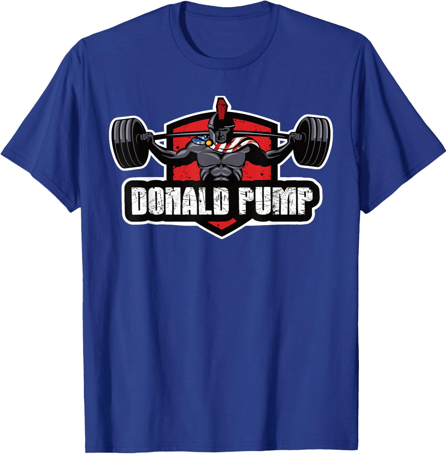 Donald Pump - Trump Weightlifting America 2020 T-Shirt - T-Shirt | Royal
