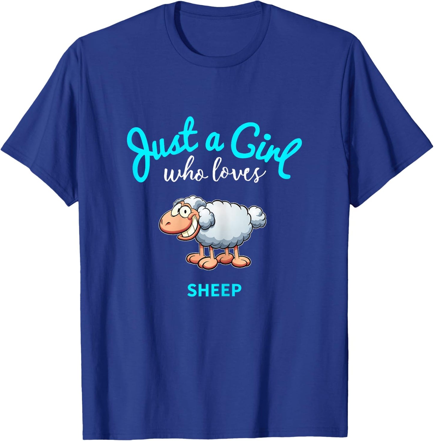 Sheep shirt for girls, children's sheep T-Shirt - T-Shirt | Royal