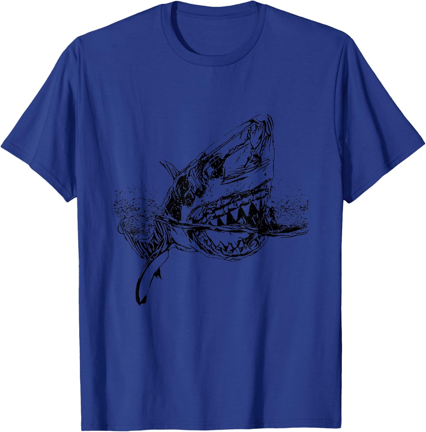 Great White Shark colorful Sharks Predator Shark T-Shirt - T-Shirt | Royal