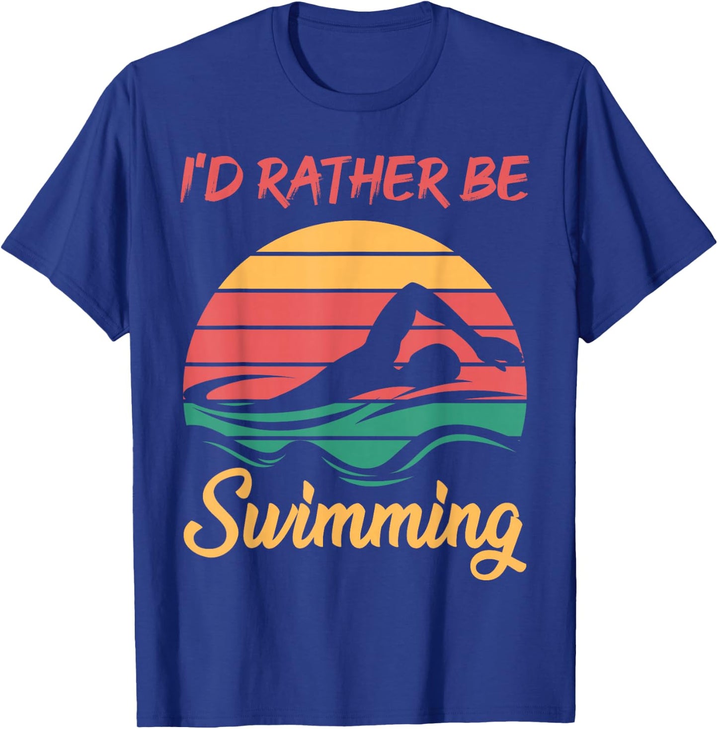 Water Rat Water Sports Hobby Swimming Club Swimming T-Shirt - T-Shirt | Royal