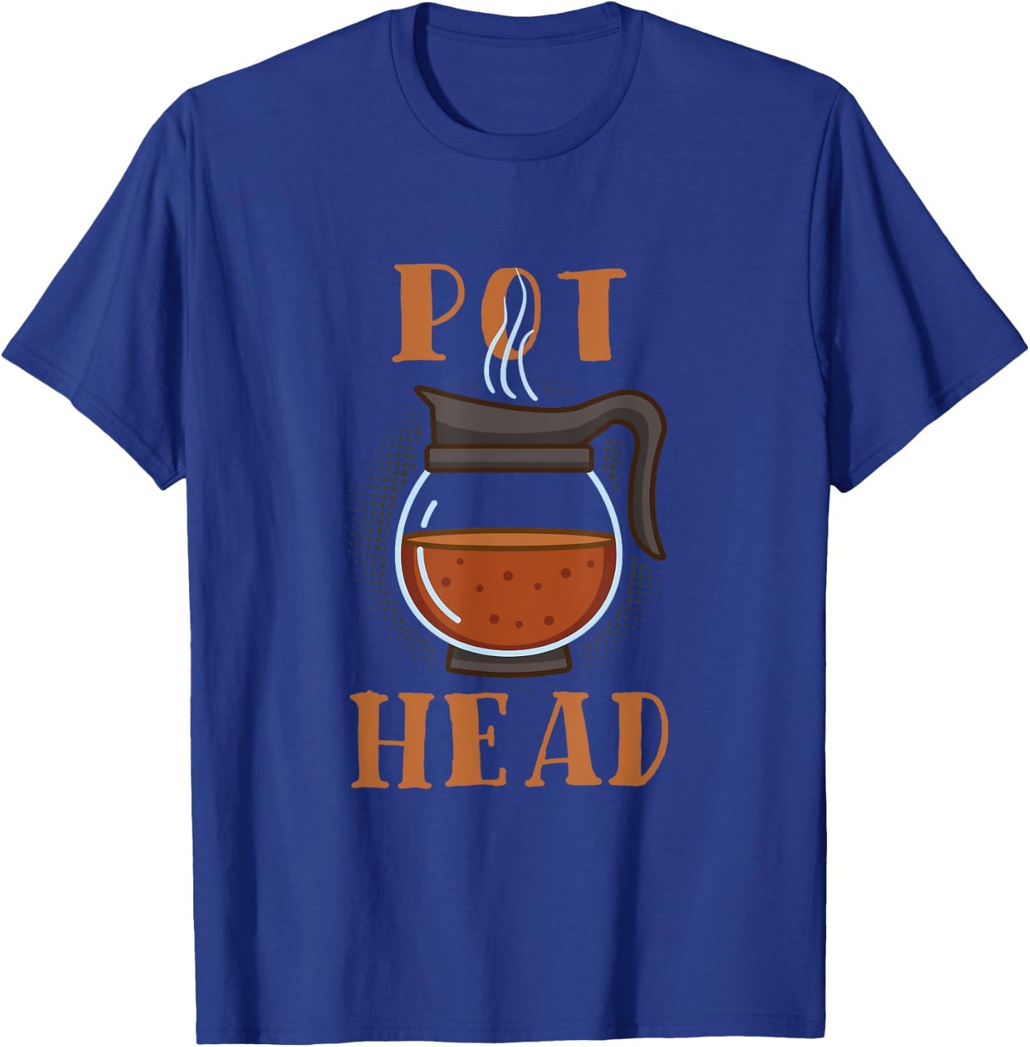 Pot Head Coffee Barista Gift T-Shirt - T-Shirt | Royal