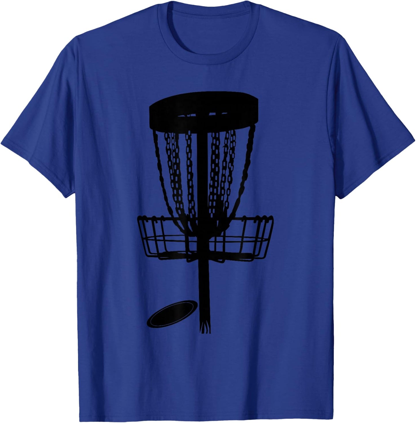 Silhouette Disc And Target Disc Golf Player Frolf T-Shirt - T-Shirt | Royal