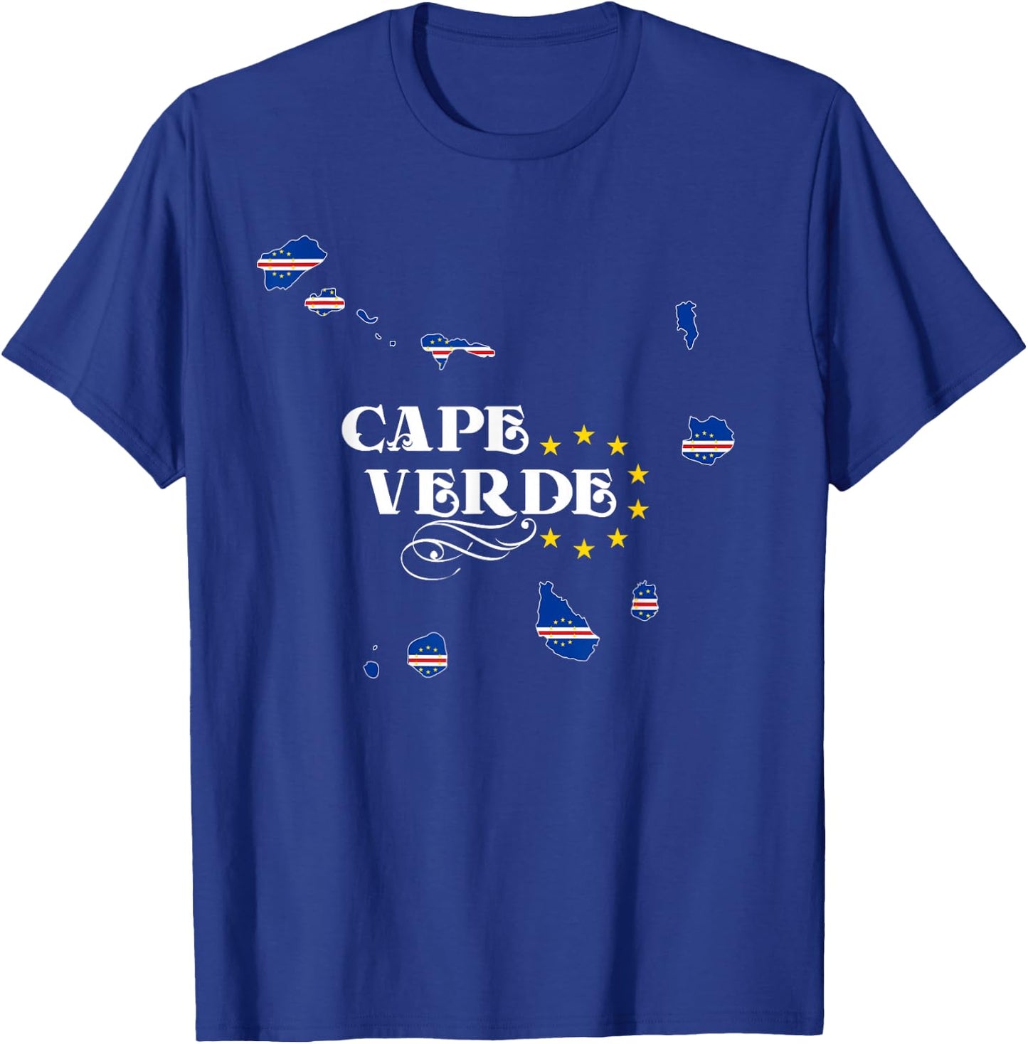 Cape Verde Shirt for Cape Verdean Men, Women and Kids T-Shirt - T-Shirt | Royal