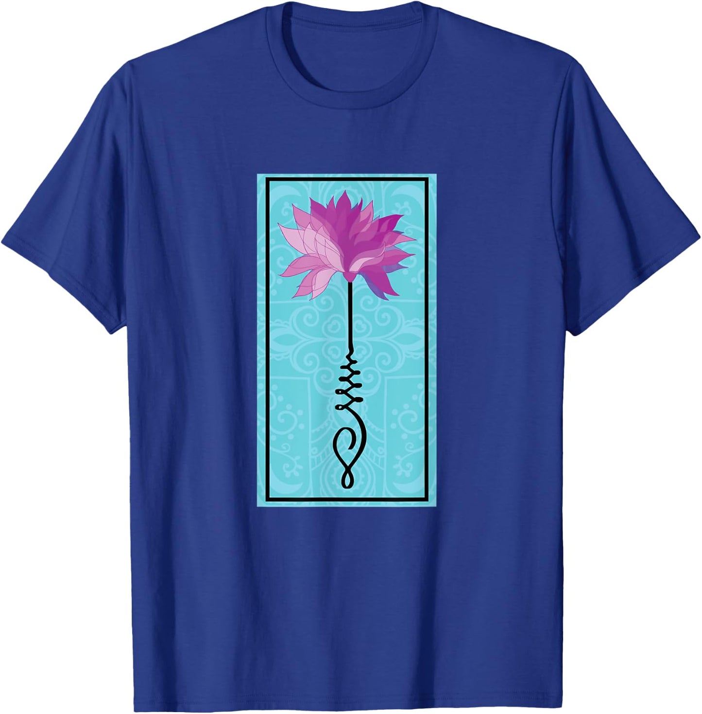 Mandala Unalome Lotus Flower Meditation T-Shirt - T-Shirt | Royal